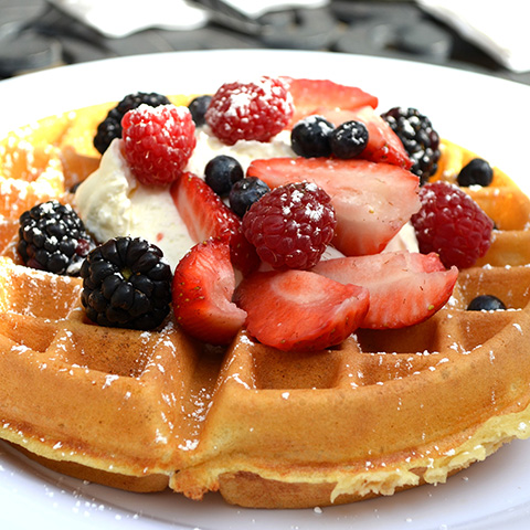Waffles With Fruit