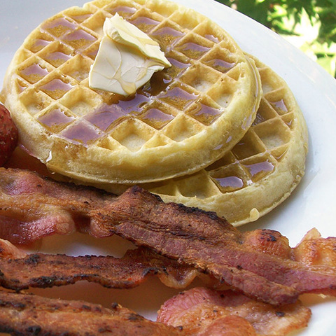 Waffles With Bacon